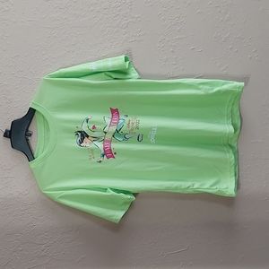 Run Disney 2022  Princess Mulan Half Marathon Shirt, Medium Men, lime Green.